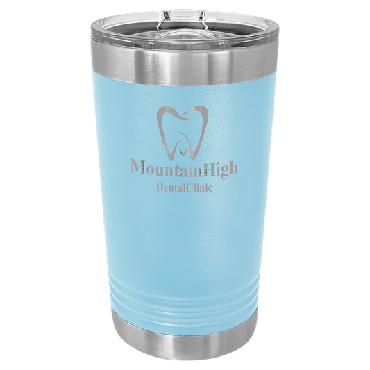 Light Blue 16 oz Polar Camel Pint Tumbler with Slider Lid