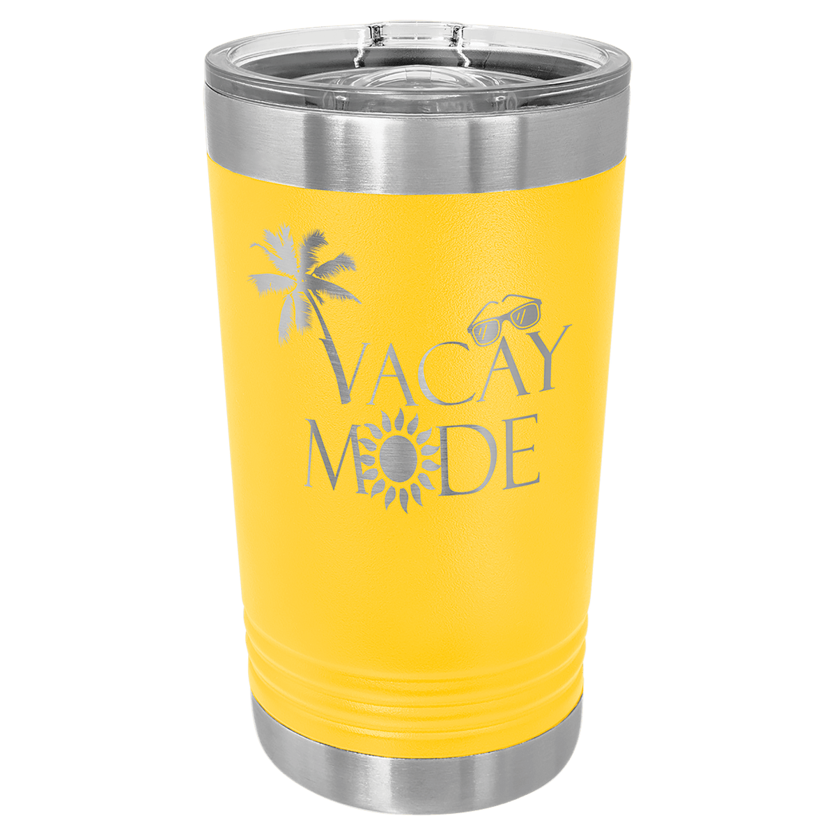 Yellow 16 oz Polar Camel Pint Tumbler with Slider Lid