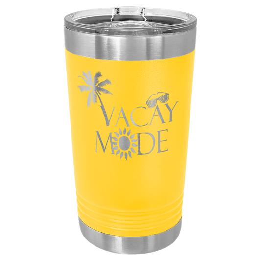 Yellow 16 oz Polar Camel Pint Tumbler with Slider Lid