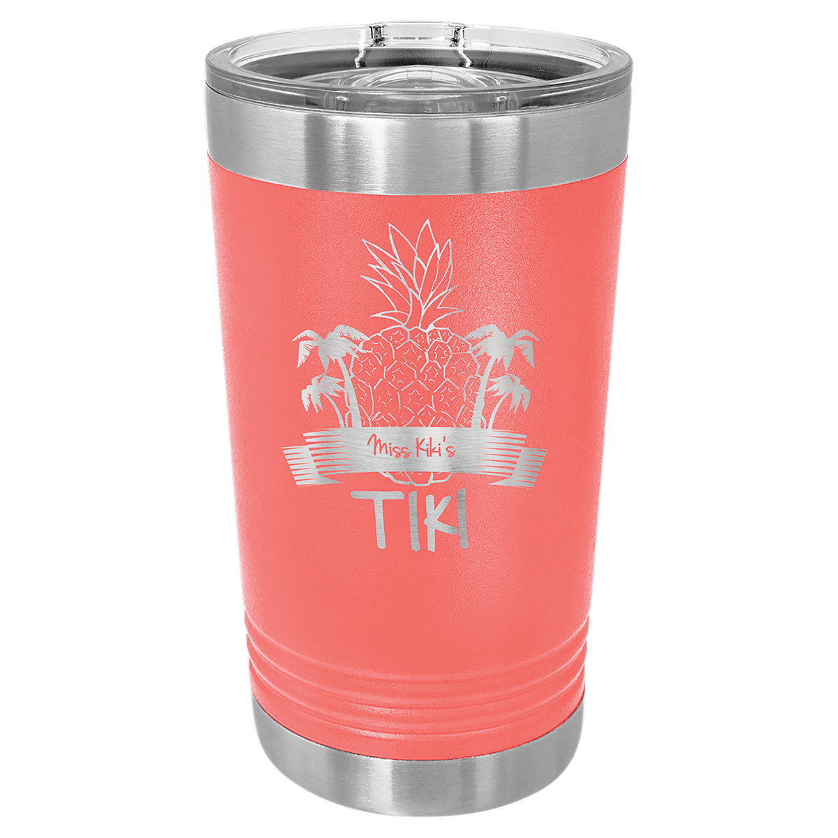 Coral 16 oz Polar Camel Pint Tumbler with Slider Lid