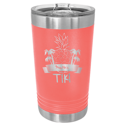 Coral 16 oz Polar Camel Pint Tumbler with Slider Lid