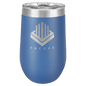 Royal Blue 16 oz. Polar Camel Stemless Tumbler with Clear Lid