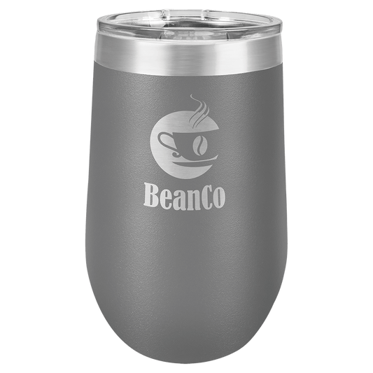 Dark Gray 16 oz. Polar Camel Stemless Tumbler
