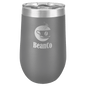 Dark Gray 16 oz. Polar Camel Stemless Tumbler with Clear Lid