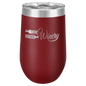 Maroon 16 oz. Polar Camel Stemless Tumbler with Clear Lid