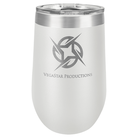 White 16 oz. Polar Camel Stemless Tumbler