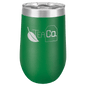 Green 16 oz. Polar Camel Stemless Tumbler with Clear Lid