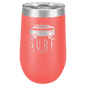 Coral 16 oz. Polar Camel Stemless Tumbler with Clear Lid