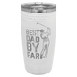Polar Camel 20 oz. White Golf Tumbler with Dimples and Slider Lid