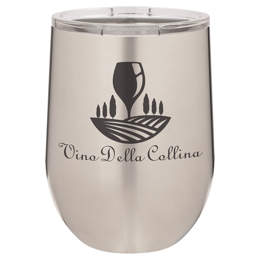 Stainless Steel 12 oz. Polar Camel Stemless Wine Tumbler with Clear Lid
