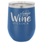 Royal Blue 12 oz. Polar Camel Stemless Wine Tumbler with Clear Lid