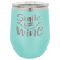 Teal  12 oz. Polar Camel Stemless Wine Glass with Clear Lid