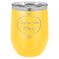 Yellow 12 oz. Polar Camel Stemless Wine Tumbler with Clear Lid