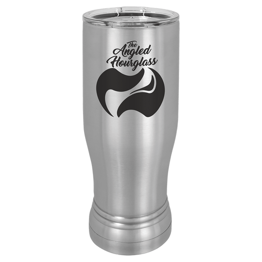 Stainless Steel 14 oz. Polar Camel Pilsner Tumbler with Clear Lid
