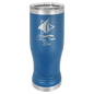 Royal Blue 14 oz. Polar Camel Pilsner Tumbler with Clear Lid