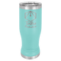 Teal 14 oz. Polar Camel Pilsner Tumbler with Clear Lid