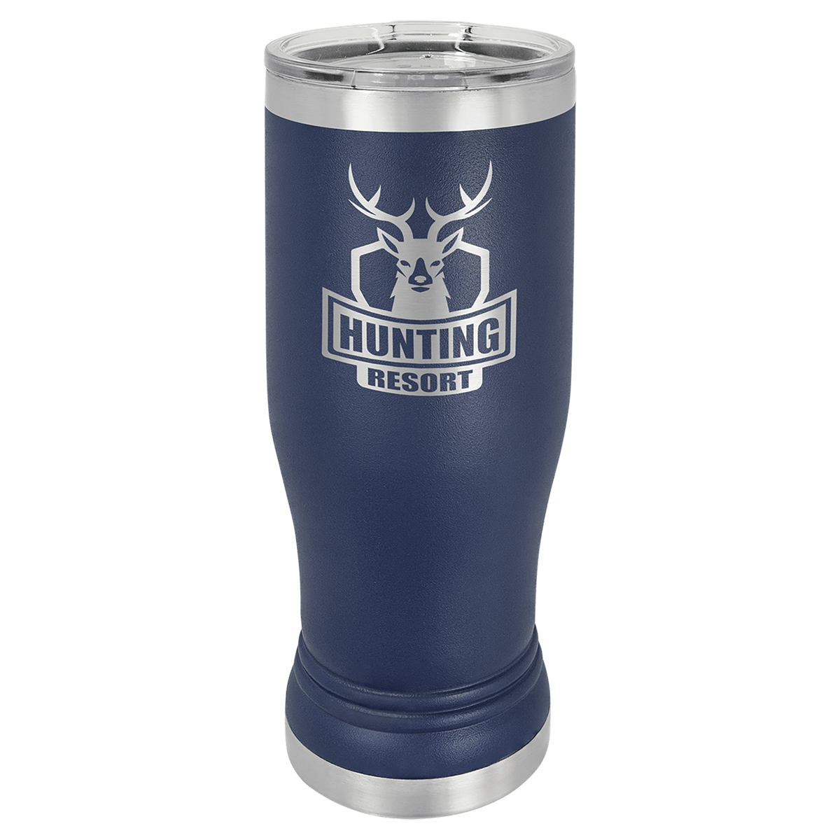 Navy Blue 14 oz. Polar Camel Pilsner Tumbler with Clear Lid
