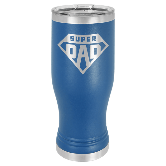 Royal Blue 20 oz. Polar Camel Pilsner Tumbler with Clear Lid
