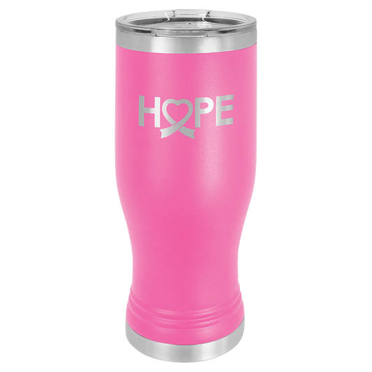 Pink 20 oz. Polar Camel Pilsner Tumbler with Clear Lid