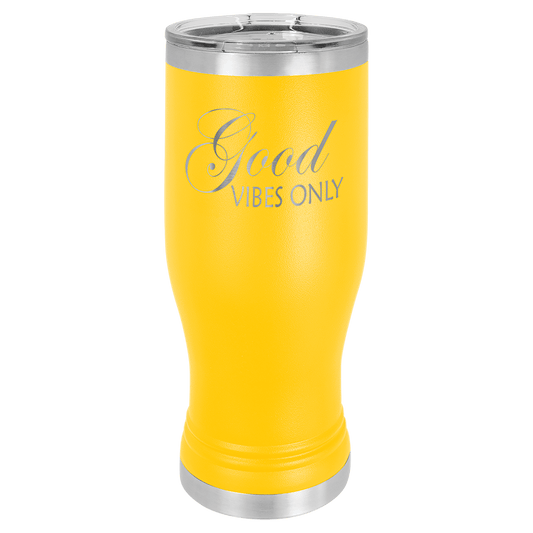Yellow 20 oz. Polar Camel Pilsner Tumbler with Clear Lid