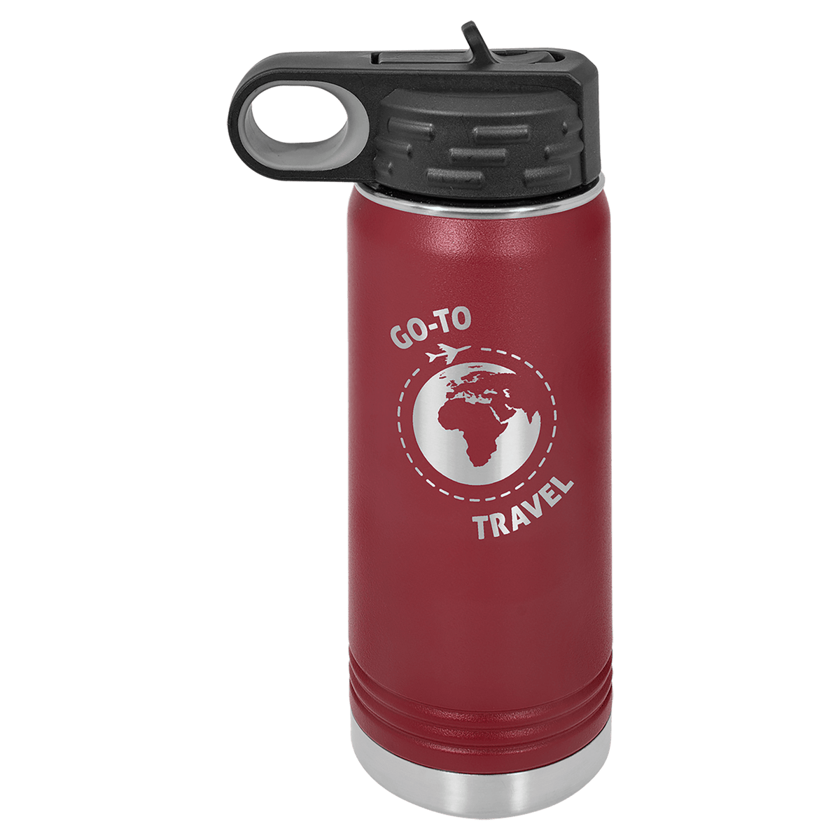 Maroon 20 oz. Polar Camel Water Bottle