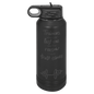 Polar Camel 32 oz. Black/Ghost Black ION-Plated Water Bottle