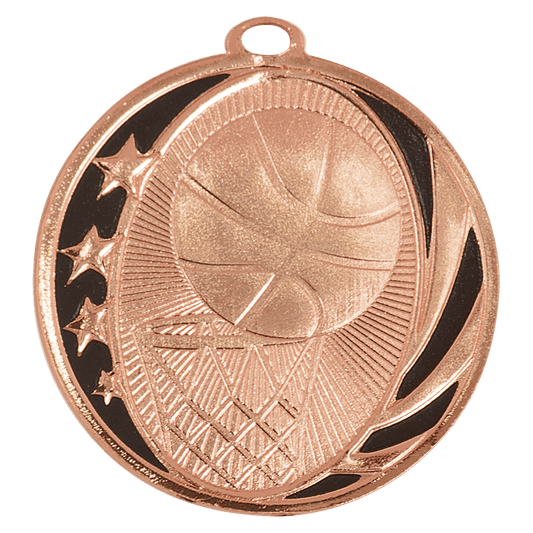 Basketball MidNite Star Medal-Bronze