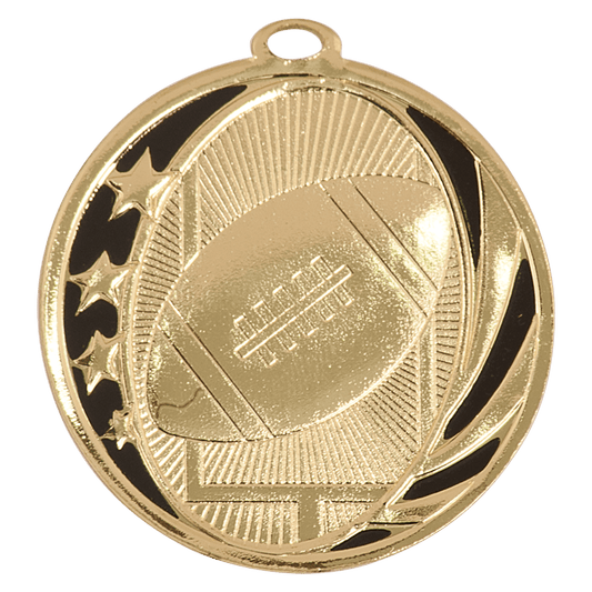 Football MidNite Star Medal-Gold