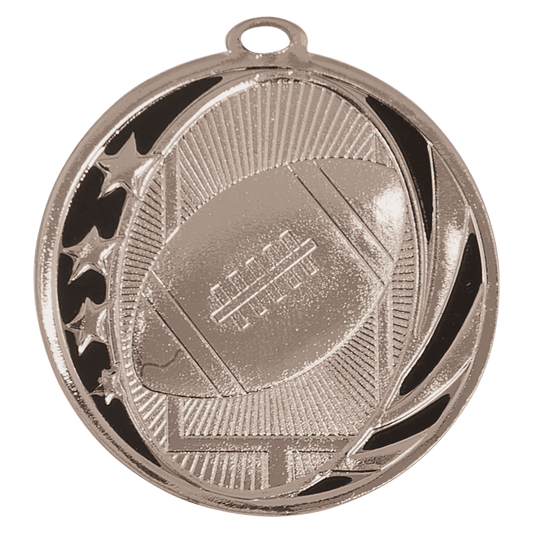 Football MidNite Star Medal-Silver