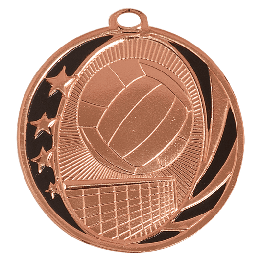 Volleyball MidNite Star Medal-Bronze