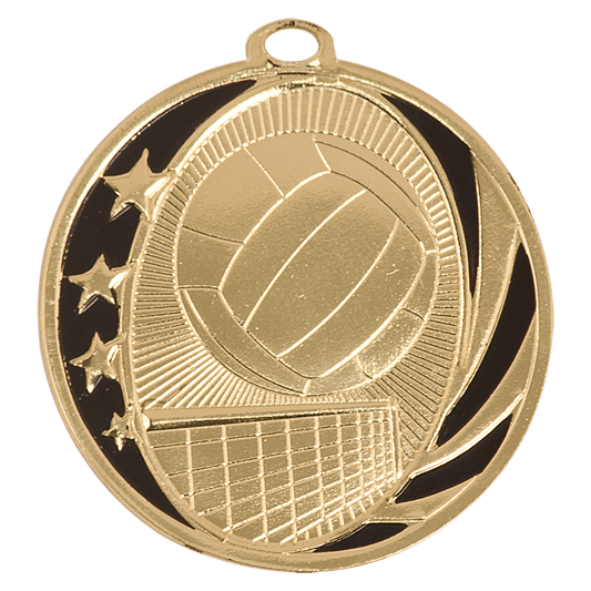 Volleyball MidNite Star Medal-Gold