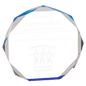 6" Blue Octagon Acrylic