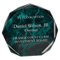6" Green Marble Octagon Acrylic