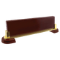 12 1/2" x 4 1/4" Rosewood Piano Finish & Metal Name Bar
