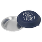 9" Aluminum Pie Pan with Powder Coated Lid-Navy Blue