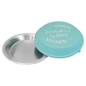 9" Aluminum Pie Pan with Powder Coated Lid-Teal