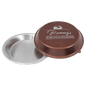 9" Aluminum Pie Pan with Powder Coated Lid-Copper