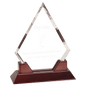 9 1/2" Diamond Prestige Acrylic with Rosewood Piano Finish Base