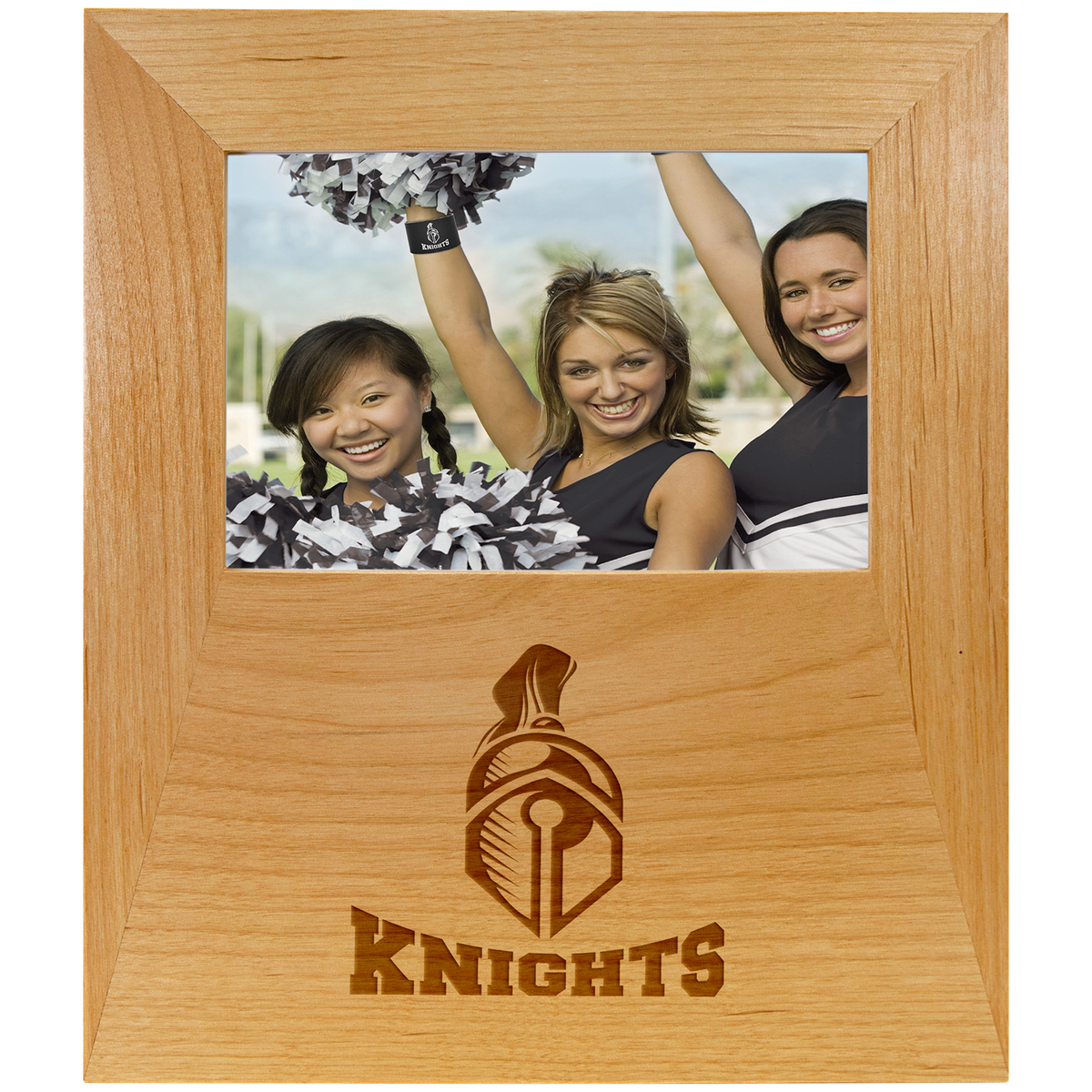 4" x 6" Red Alder Picture Frame with Engraving Area