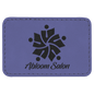 Purple Leatherette Rectangle Patch