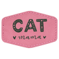 Pink Leatherette Hex Patch