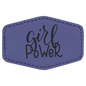 Purple Leatherette Hex Patch