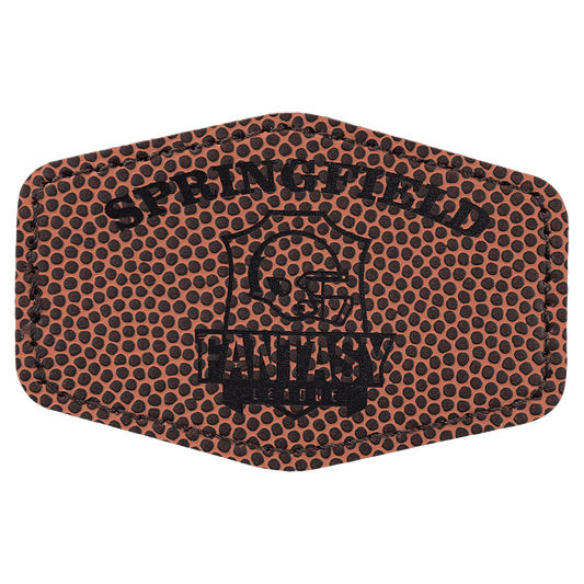 Football Leatherette Hex Patch