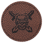 Football 2 1/2" Round Leatherette Patch with Adhesive