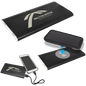 8000MAH Black Power Bank and Wireless Anodized Aluminum Charger with USB Cord