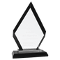 7 1/2" Diamond Black Regal Glass