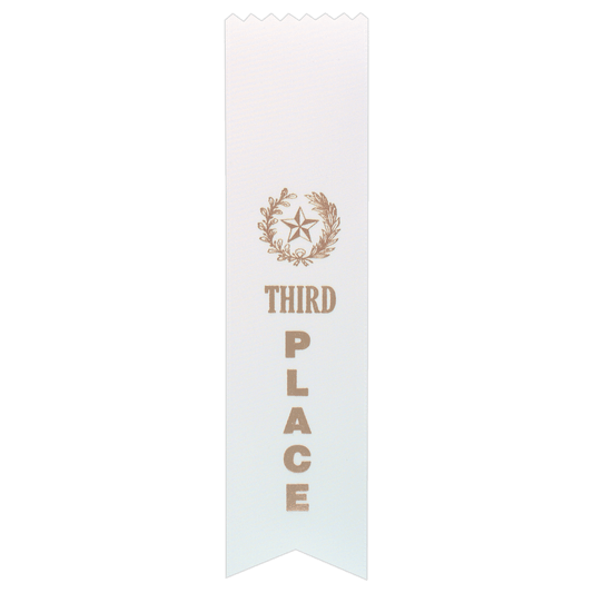 3rd Place Pinked Ribbon