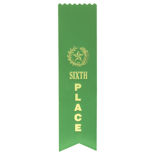 6th Place Pinked Ribbon