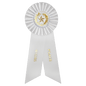 White 3rd Place Rosette Ribbon