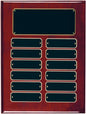 Rosewood Piano Finish Perpetual Plaque with 12 Plates